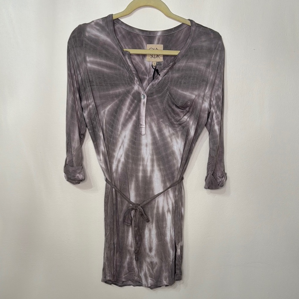 Chaser Tie-Dye Dress in Gray NWT